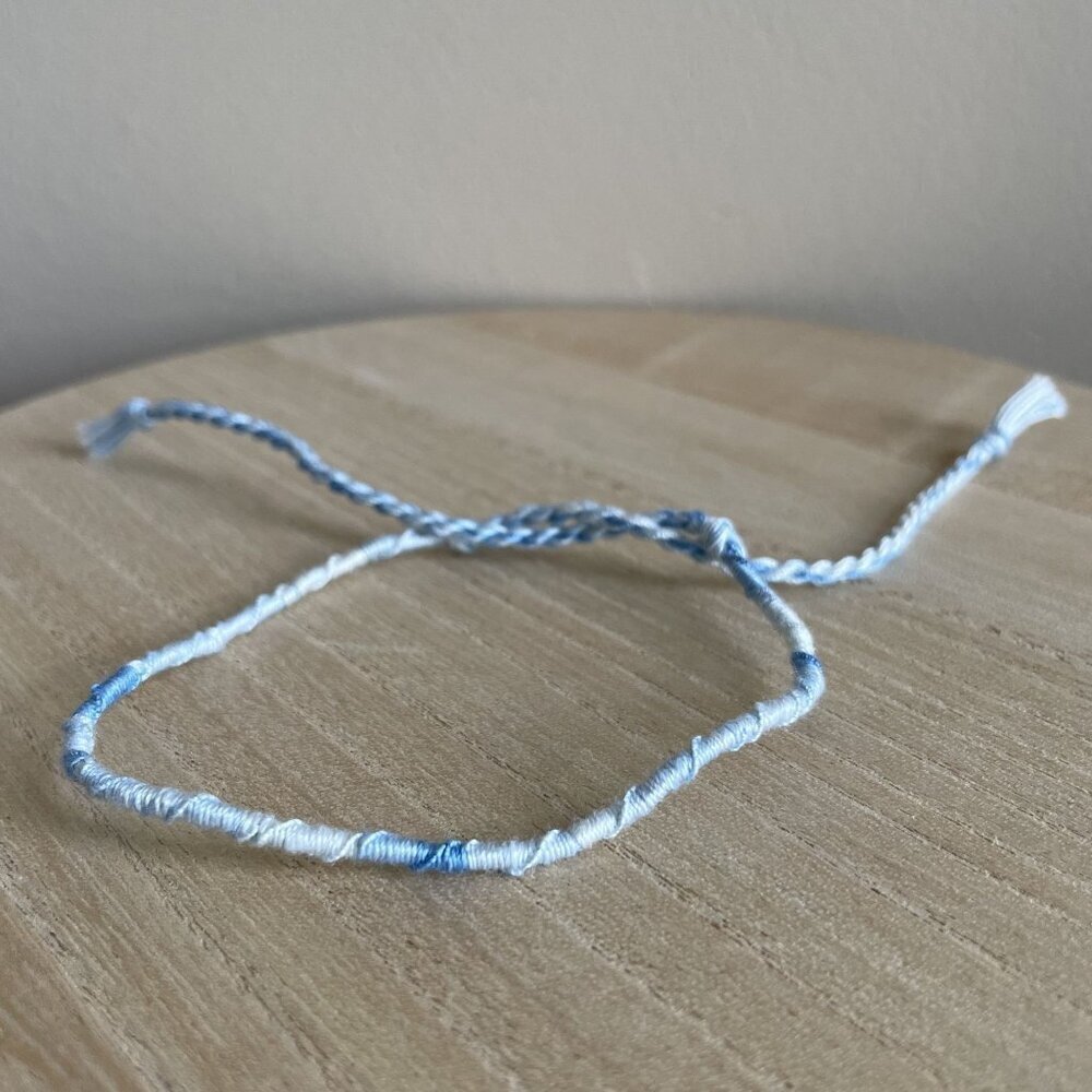 Amandine Bracelet, anklet, trendy, comfortable, tie, embroidery thread, woven, g